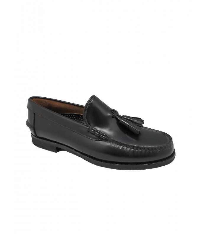 Black tassel loafer José Luis Deza