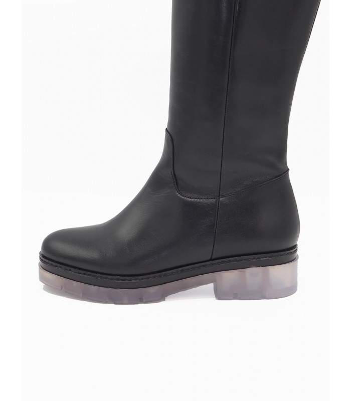 Black leather boot Dansi - image 4