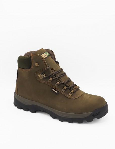 Green hiking boot