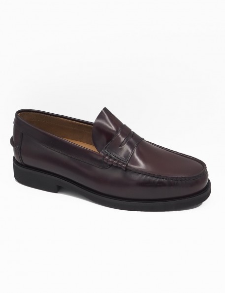 Burgundy Castilian loafers José Luis Deza - image 2