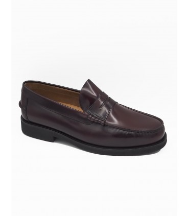 Burgundy Castilian loafers José Luis Deza - image 2