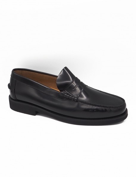 Black Castilian loafers José Luis Deza