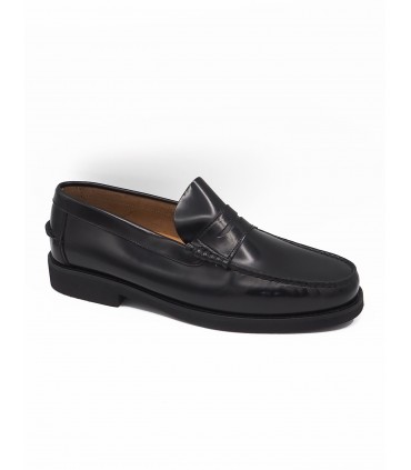 Black Castilian loafers José Luis Deza