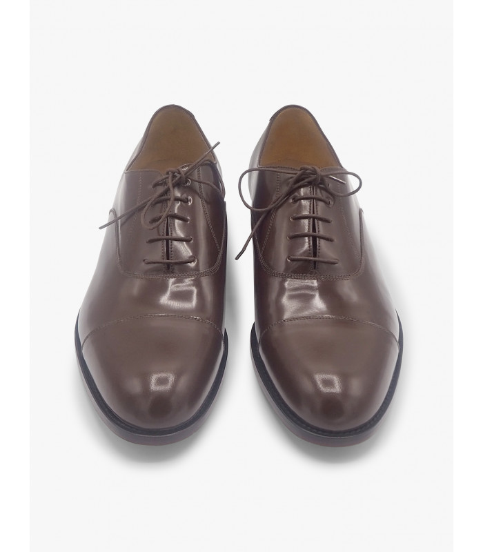 Brown leather shoe José Luis Deza - image 3