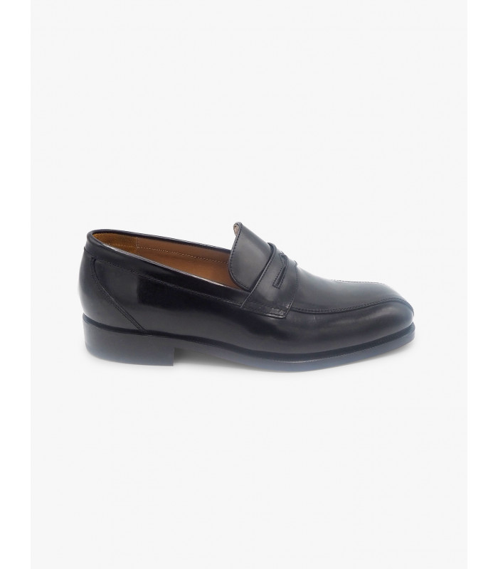 Black leather loafer José Luis Deza - image 2