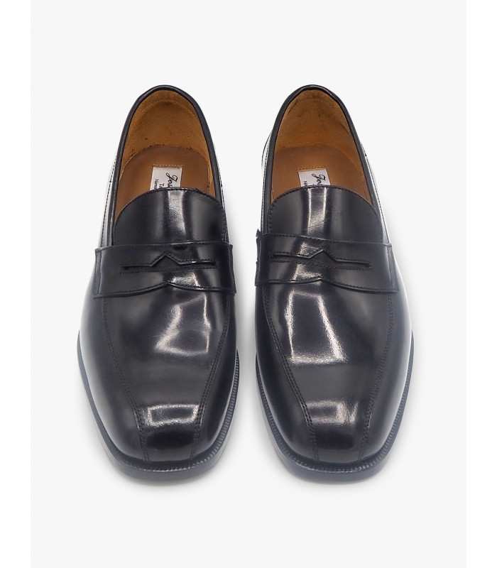 Black leather loafer José Luis Deza - image 3
