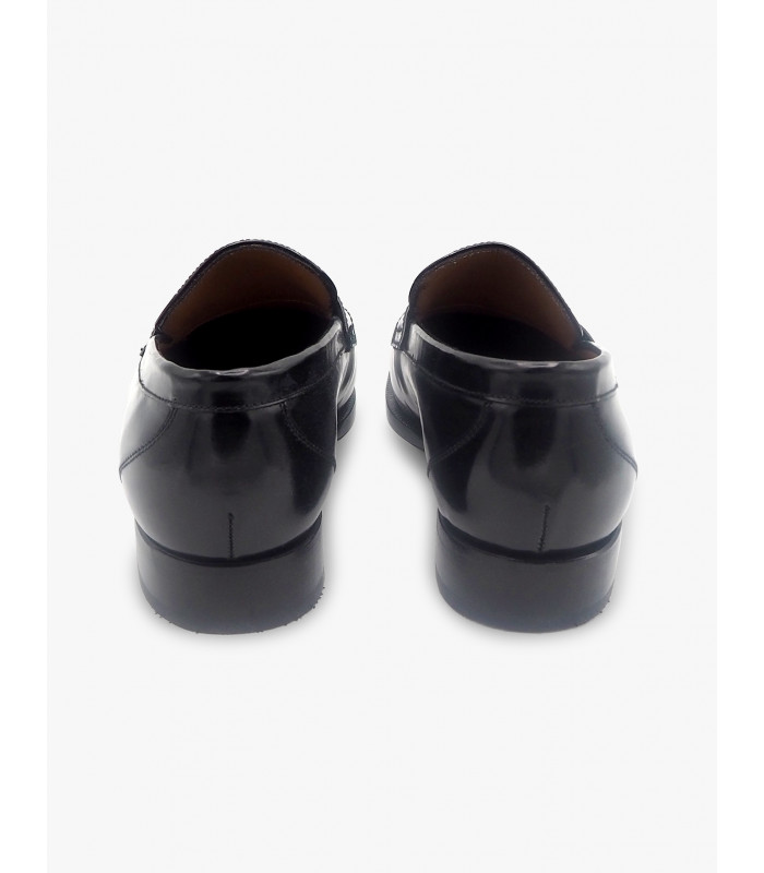 Black leather loafer José Luis Deza - image 4
