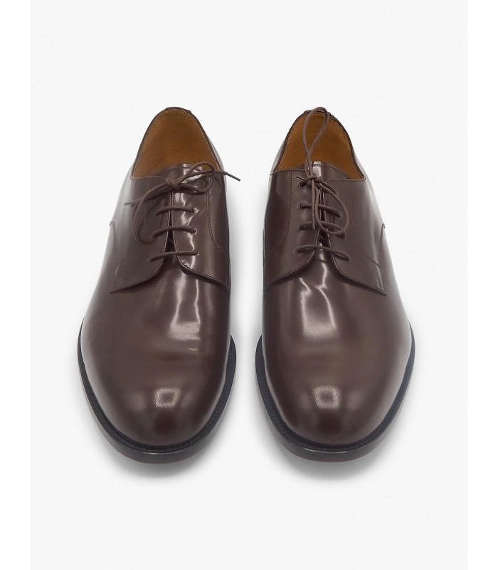 Brown leather shoe José Luis Deza - image 3