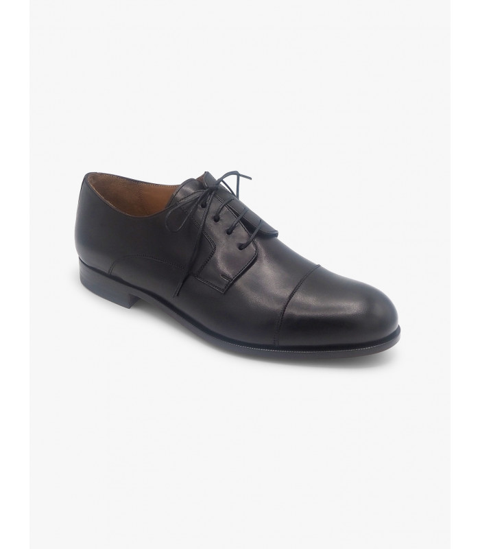 Black stitched shoe José Luis Deza