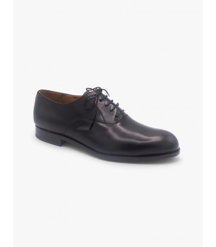 Black leather shoe José Luis Deza