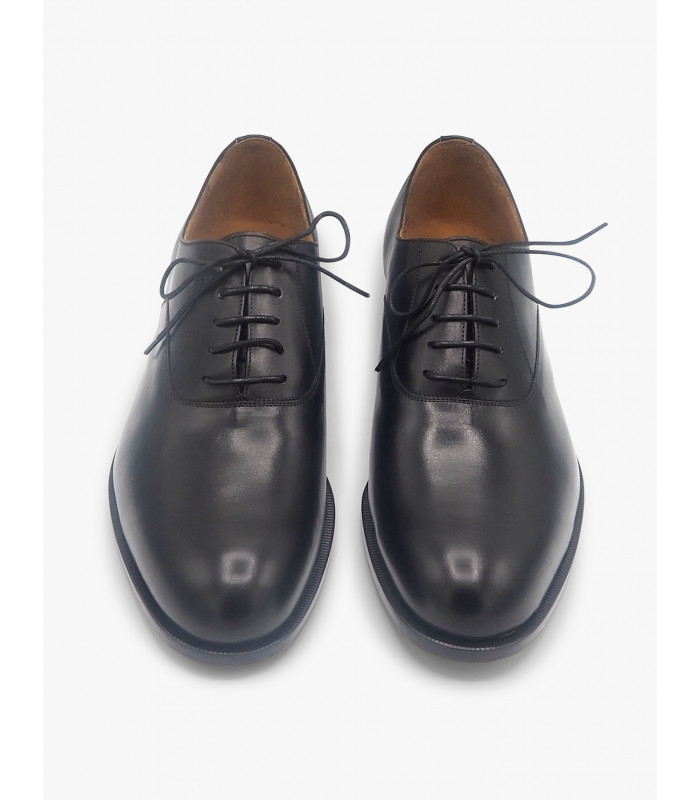 Black leather shoe José Luis Deza - image 3