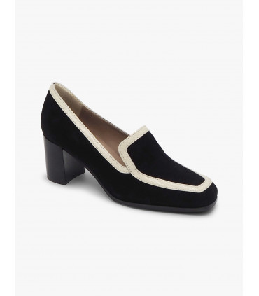 Black suede shoe