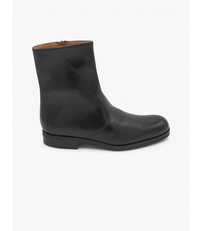 Black leather ankle boot José Luis Deza - image 2