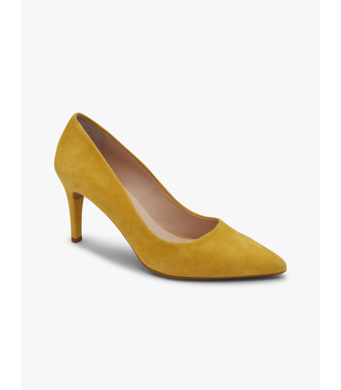 Yellow suede court shoe Dansi