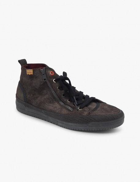 botín glitter plomo