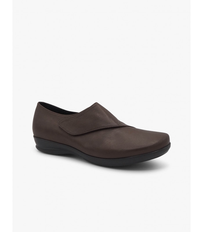 Zapato velcro marrón