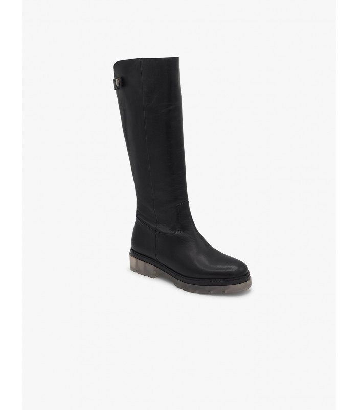 Black leather boot Dansi