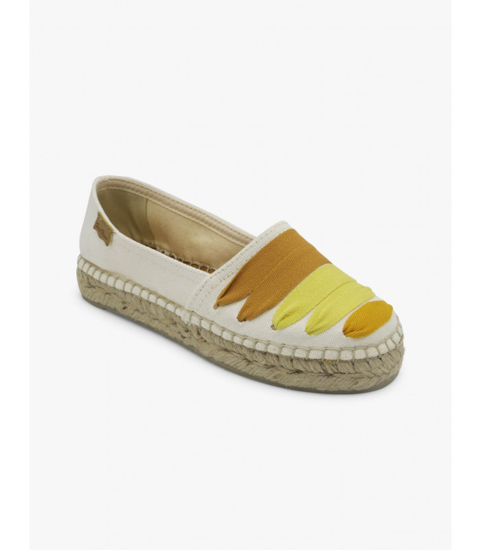 Alpargata plana ocre