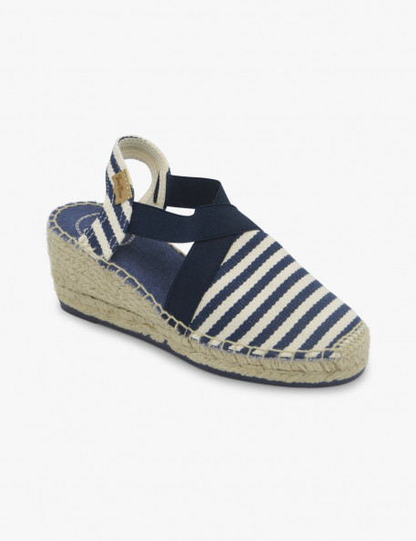 Alpargata rayas azules
