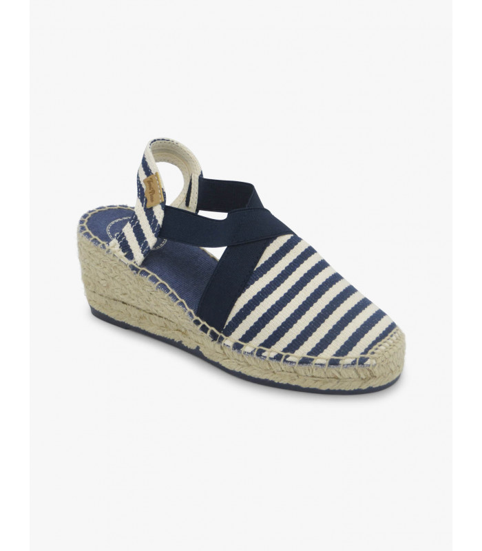 Alpargata rayas azules