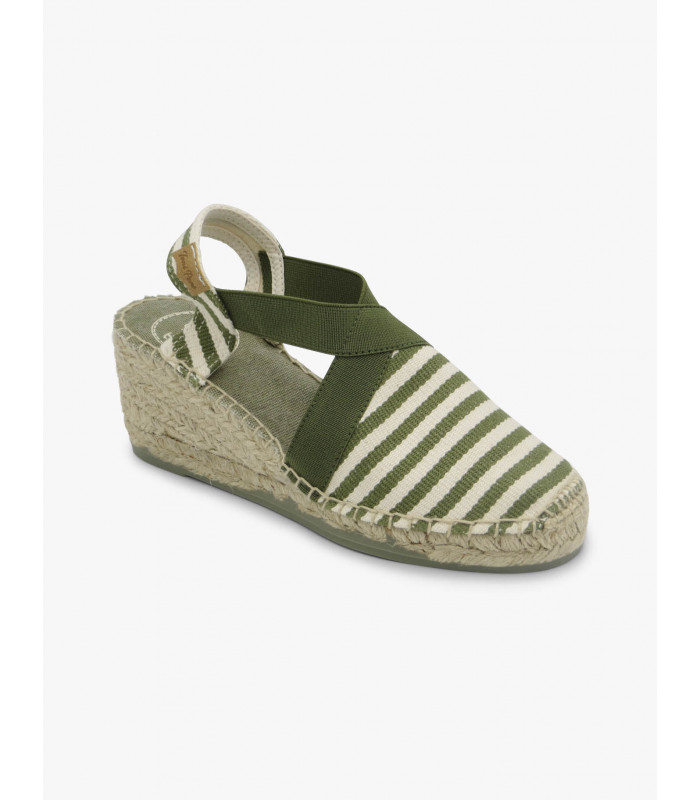 Alpargata rayas verde