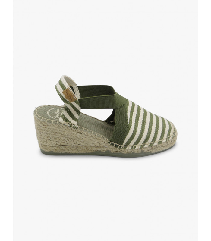 Alpargata rayas verde