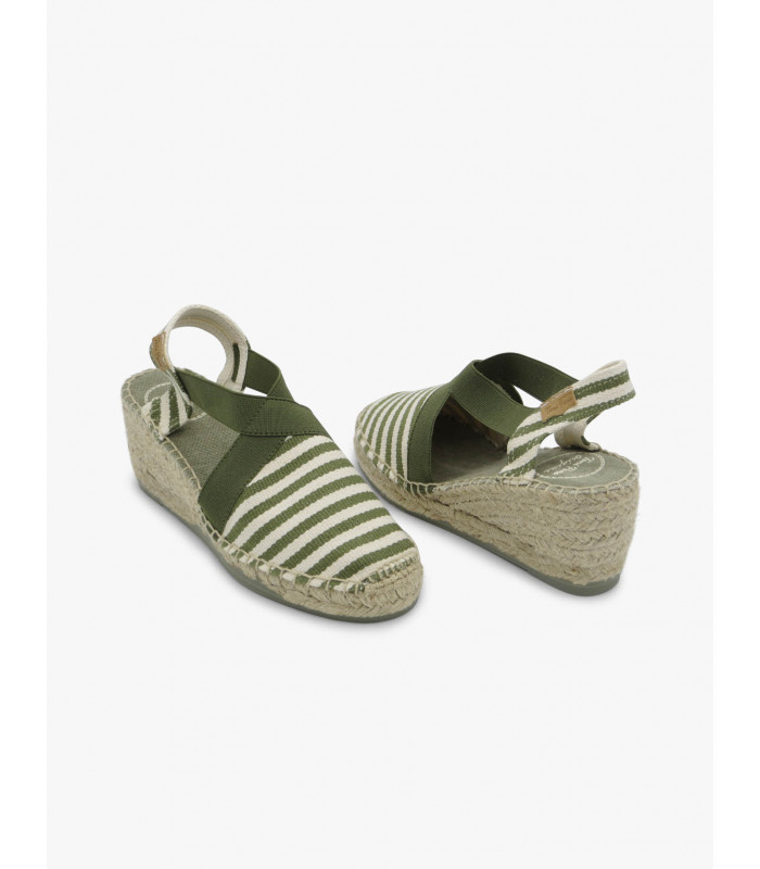 Alpargata rayas verde