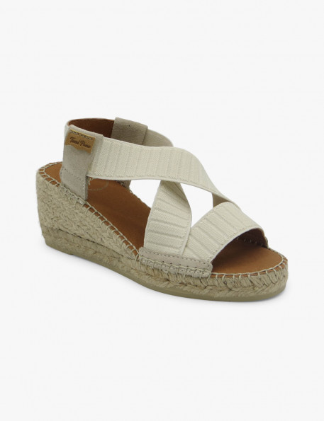 Beige elastic espadrille Toni Pons