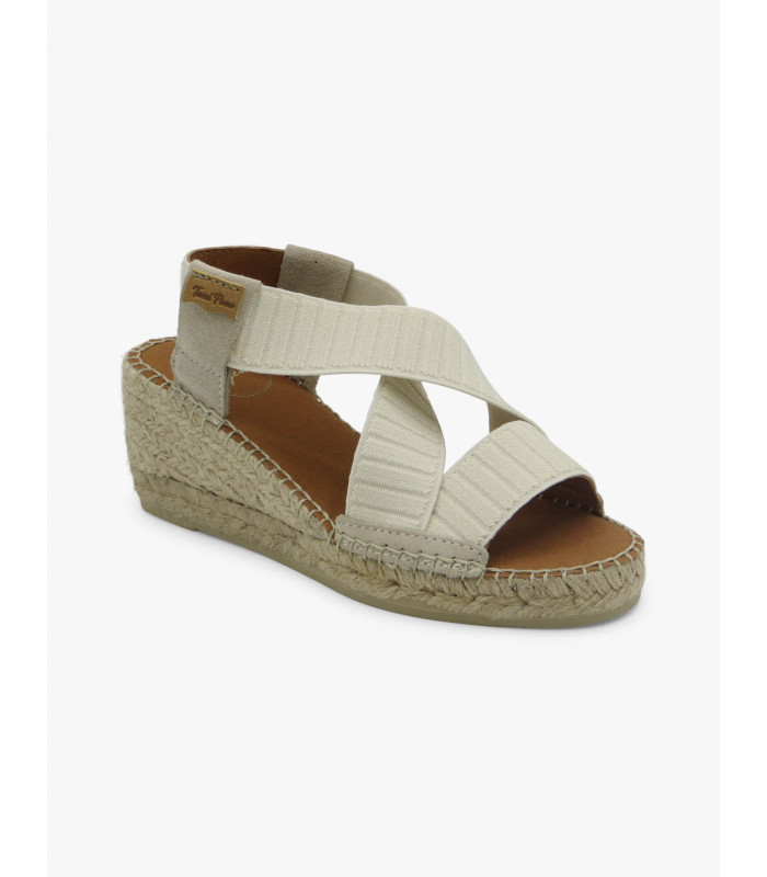 Beige elastic espadrille Toni Pons