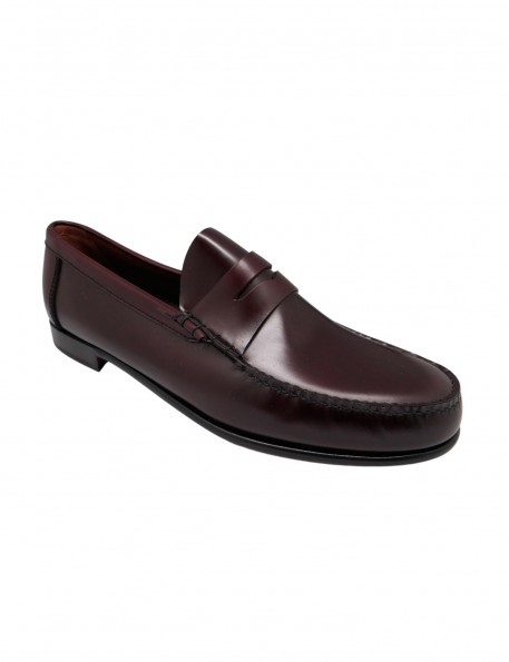 Burgundy loafer José Luis Deza