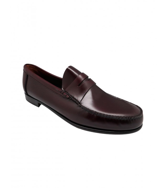 Burgundy loafer José Luis Deza