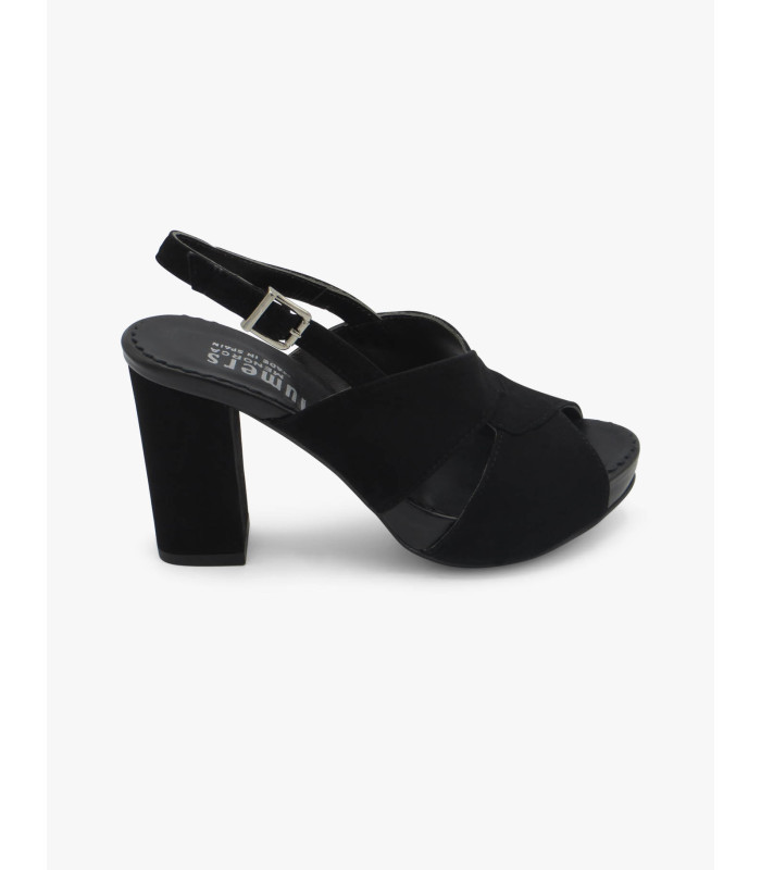 Black suede sandal - image 2