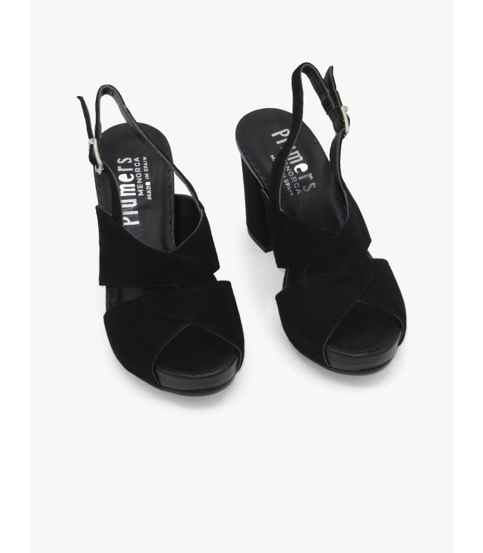 Black suede sandal - image 3