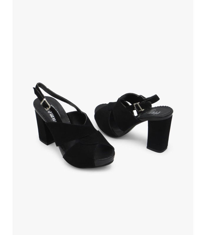 Black suede sandal - image 4