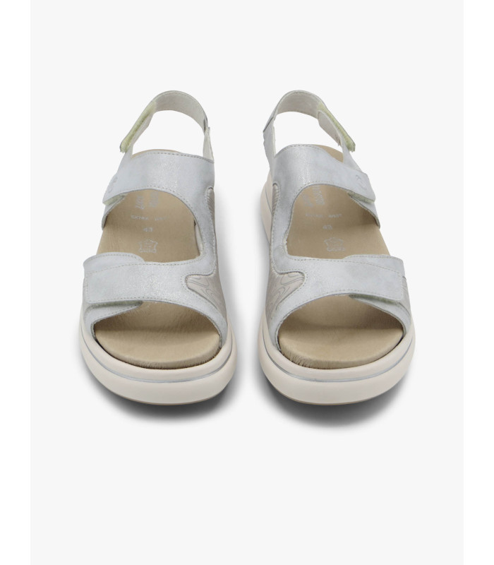 Sandalia plata brillo