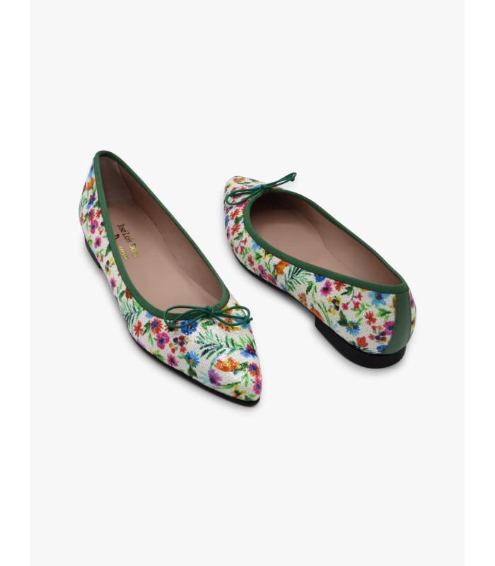 Manoletina flores verde