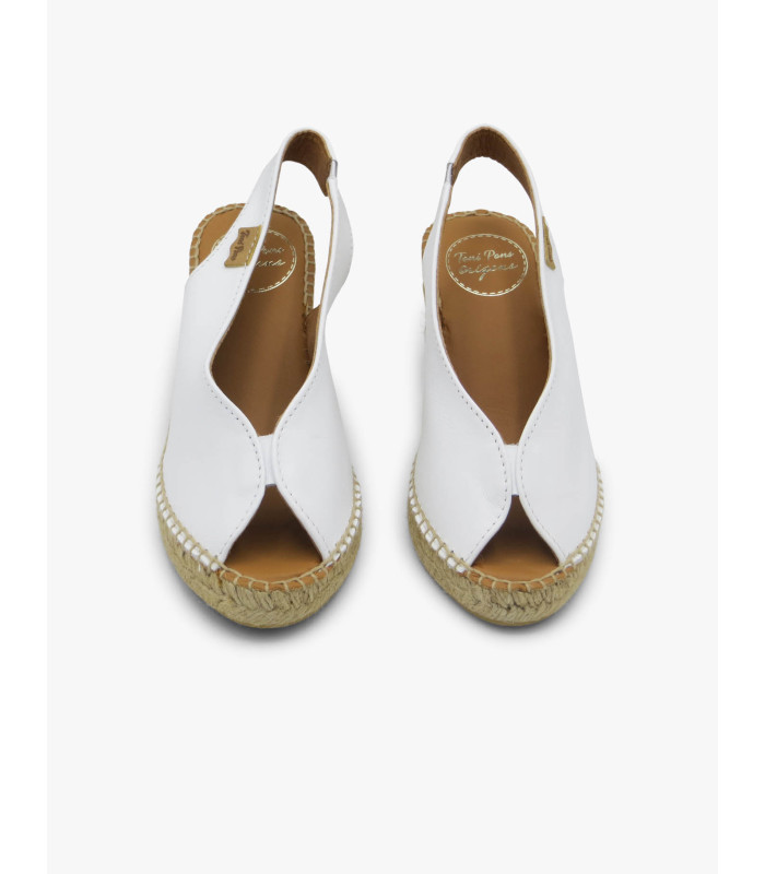 Alpargata piel blanca