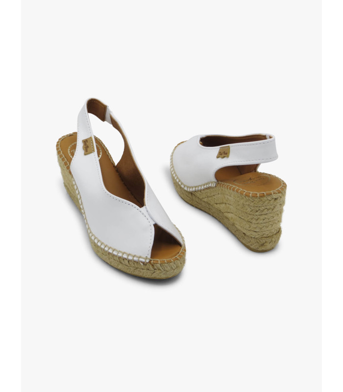 Alpargata piel blanca