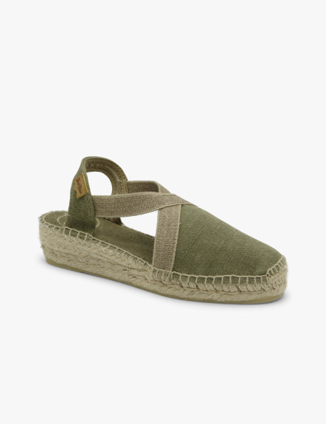 Green fabric espadrille Toni Pons