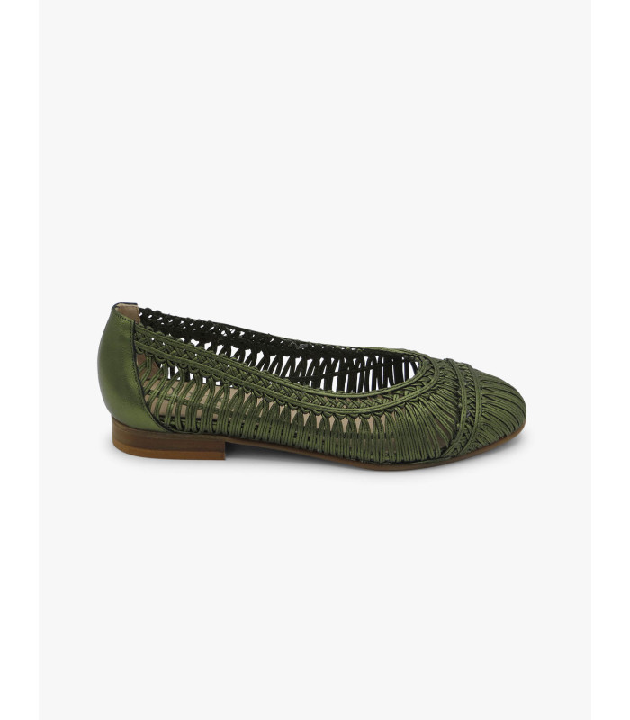 Green metallic ballet flat Dansi - image 2