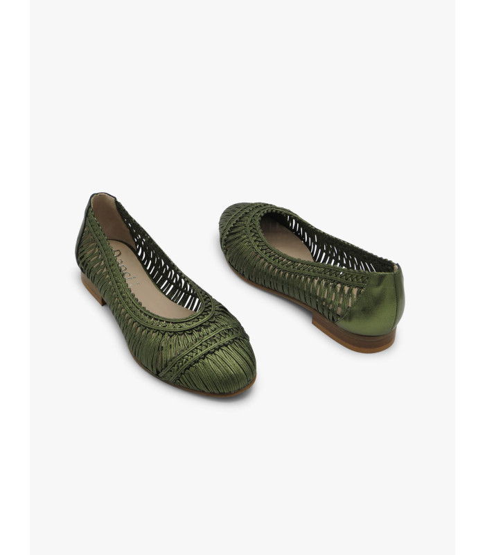 Green metallic ballet flat Dansi - image 4