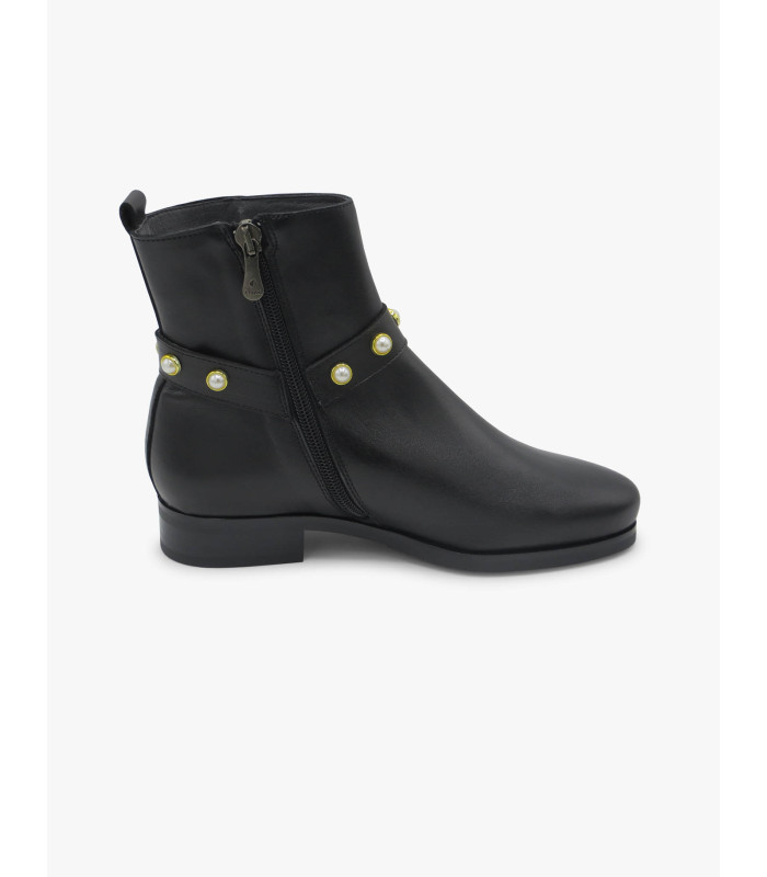 Botín perlas blancas