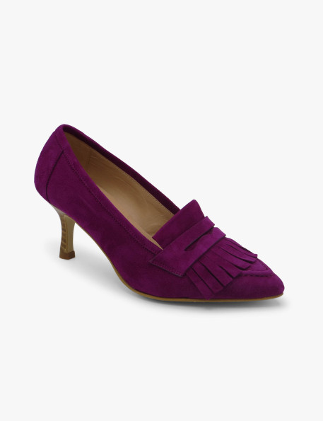 Mocasín flecos velvet