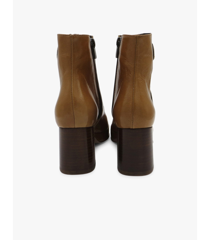 Tan patent leather ankle boot - image 5