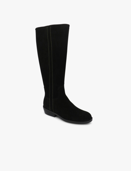 Black plush boot