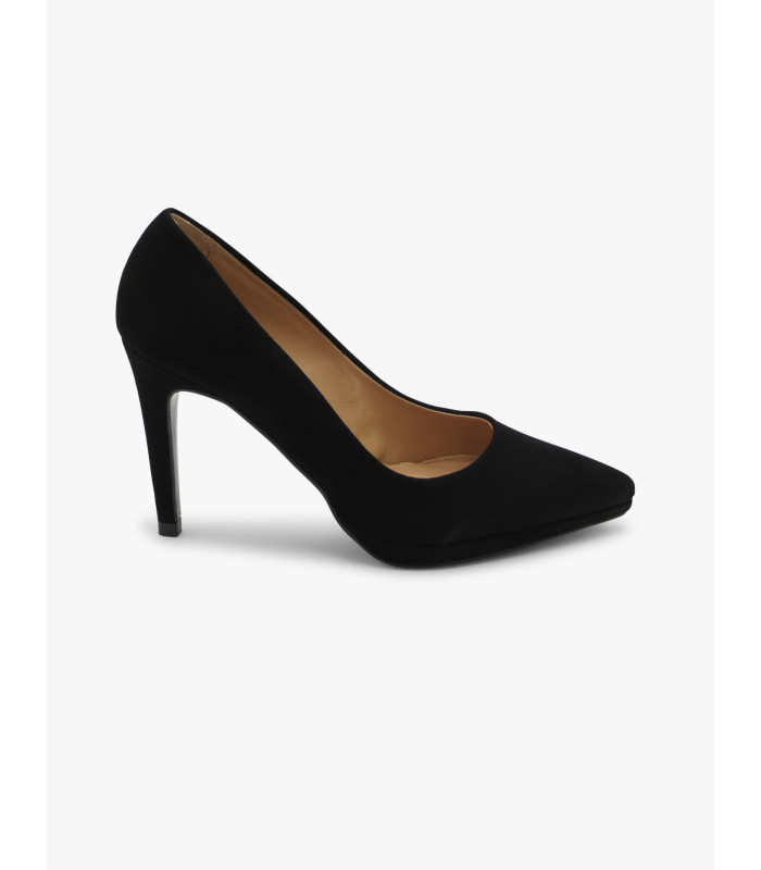 Black suede court shoe Dansi