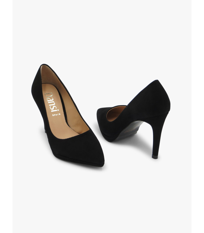 Black suede court shoe Dansi - image 3