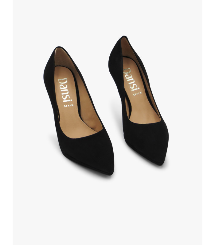 Black suede court shoe Dansi - image 5