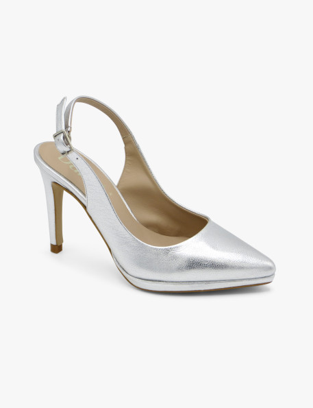 Silver court shoe Dansi