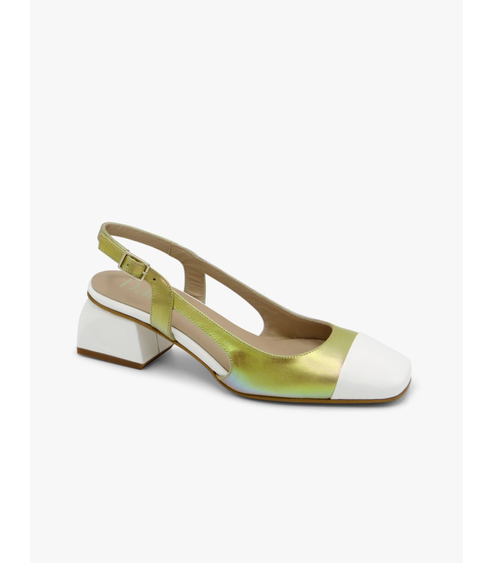White and gold court shoe Dansi - image 2